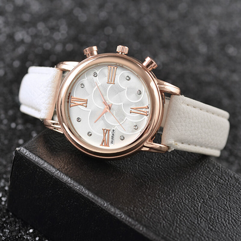 WoMaGe – montre-bracelet de luxe en cristal pour femmes, or Rose, horloge saat reloj mujer