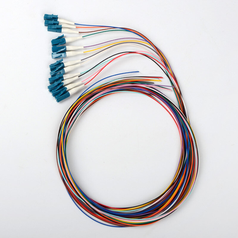 12 stücke pro los Lc upc fiber optic zopf singlemode-glasfaser SM 0,9mm 9/125 1 Meter