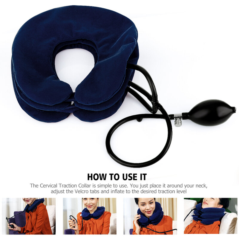 Шейный корсет для поддержки шеи, 3-слойный Массажер для облегчения боли в спине и плечах