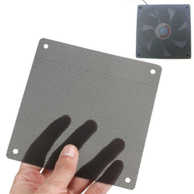 5 Pcs/1PC 120 Mm Cuttable PVC Hitam PC Fan Debu Filter Dustproof Case Komputer Mesh