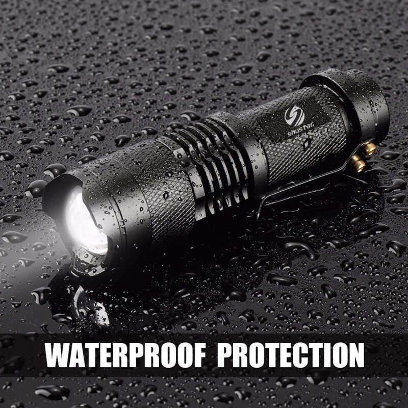 Waterproof  LED Bike Front Light 5 Mode Bicycle Headlights Zoomable Use 14500/18650 Battery Rechargeable Night Riding Lantern