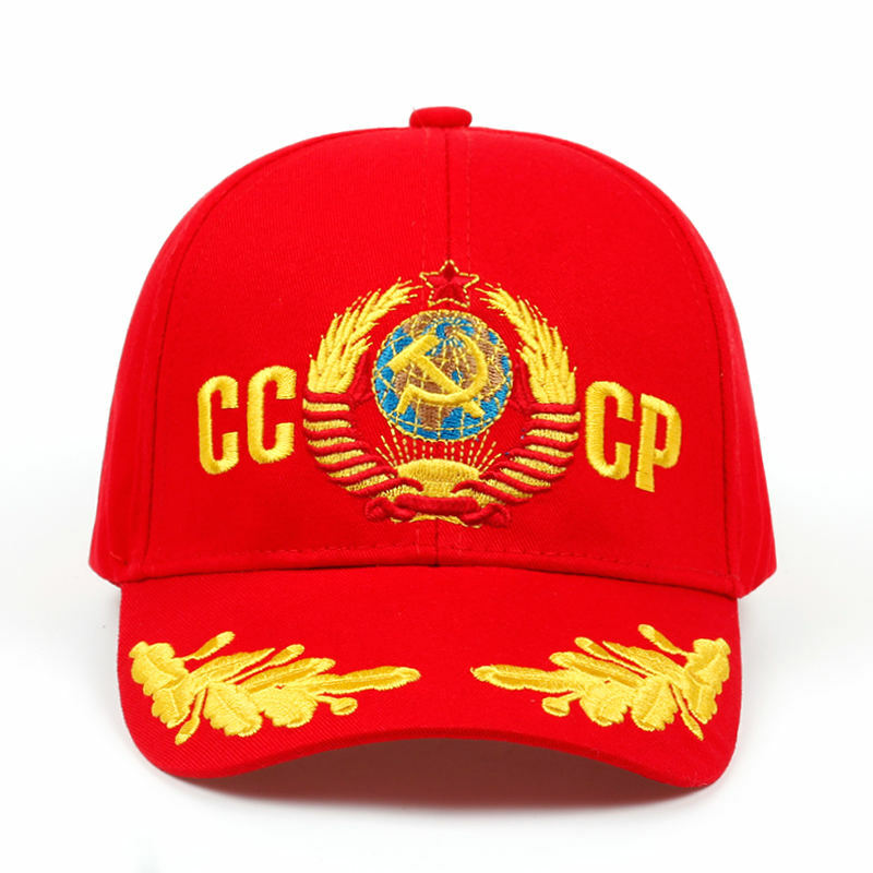 CCCP-Gorra de béisbol con emblema nacional de la URSS, gorra de béisbol Unisex de algodón, negra, roja, con bordado snapback, sombreros de alta calidad, garros