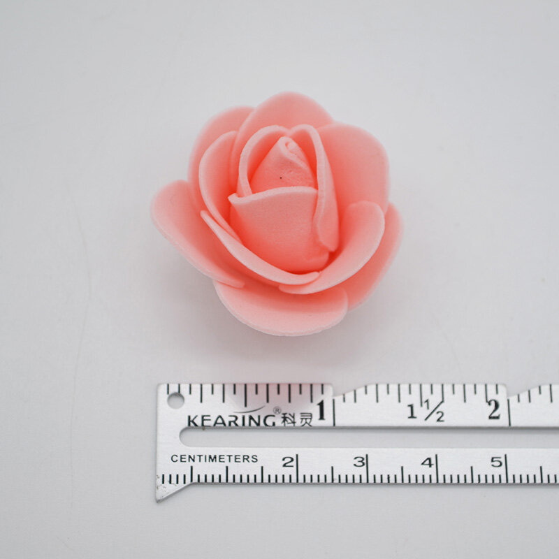 100 sztuk 3cm Mini sztuczny kwiat głowy ze sztucznej pianki Multicolor dekoracje ślubne z różami DIY wieniec Scrapbooking Box dostawy prezentów