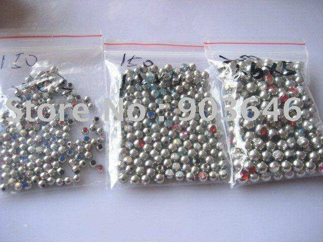 Bezpłatne shippment 100 sztuk/partia Crystal Gems Ball wymiana Body piercing biżuteria HOT