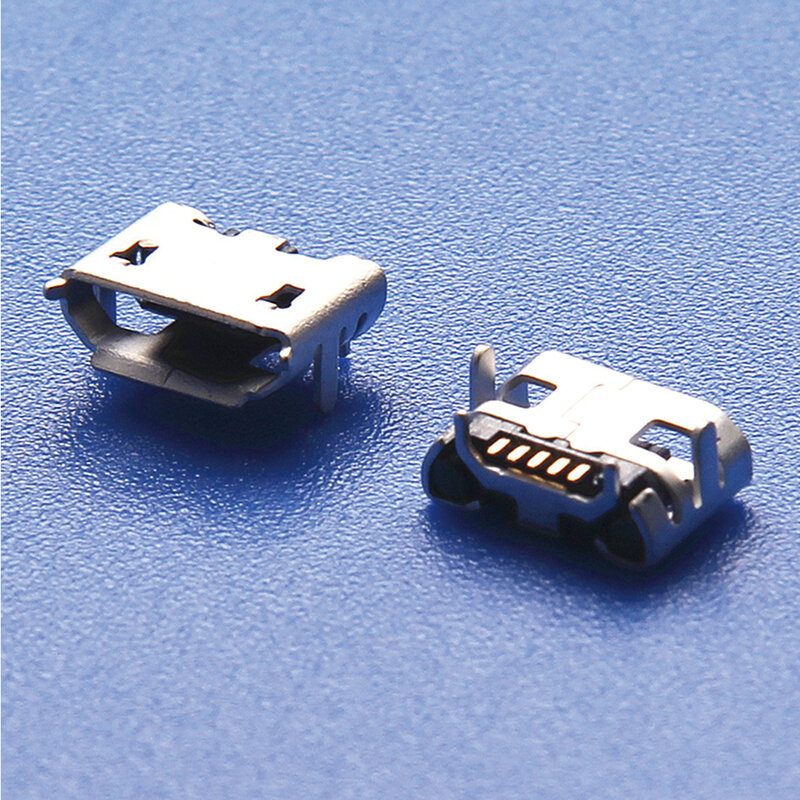 Micro USB 5pin Horns 1MM Type Female Socket Connector Plain Mouth 10pcs/set High Quality