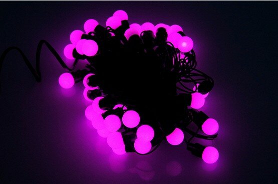 Tira de luces LED de Navidad, 10m, 100led, multicolores, Bola de esfera, cadena de iluminación