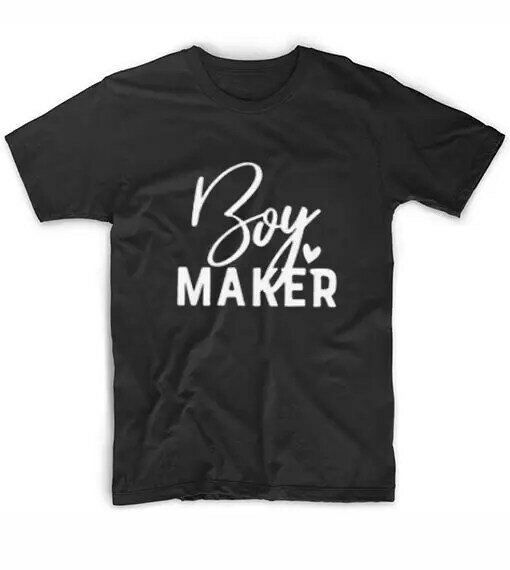 Boy Maker informal-Camiseta de algodón para mujer, camiseta divertida para mujer, camiseta Hipster Tumblr NA-81