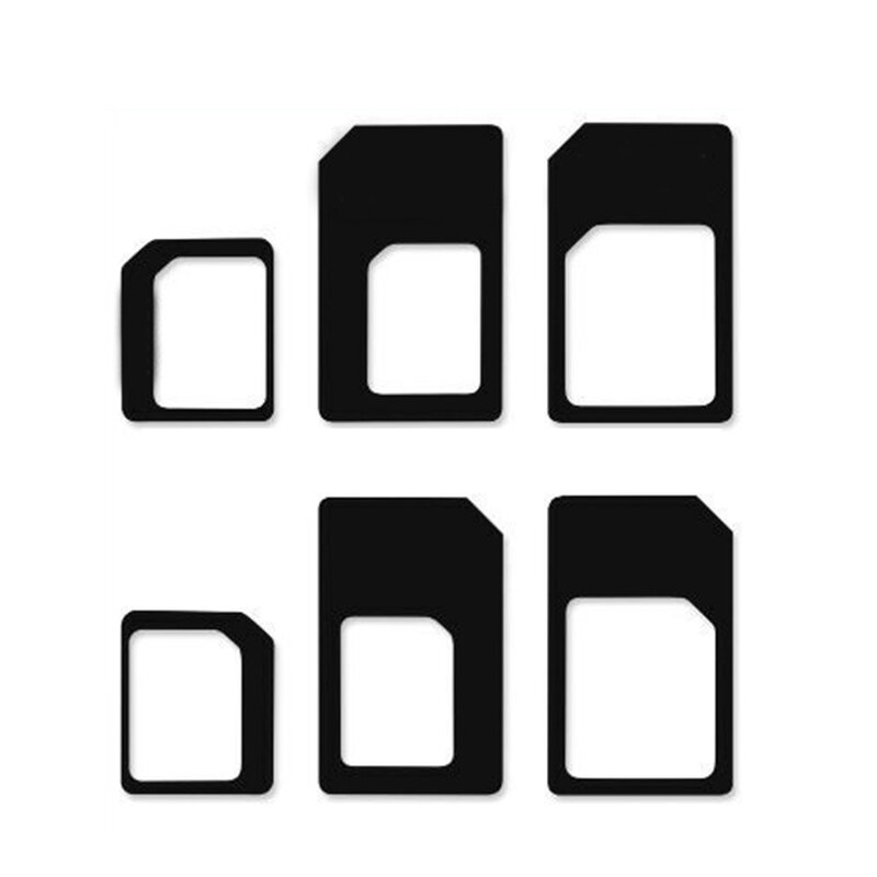 ユニバーサル携帯電話アダプター,nano simからmicro/standardへのコンバーター,4個