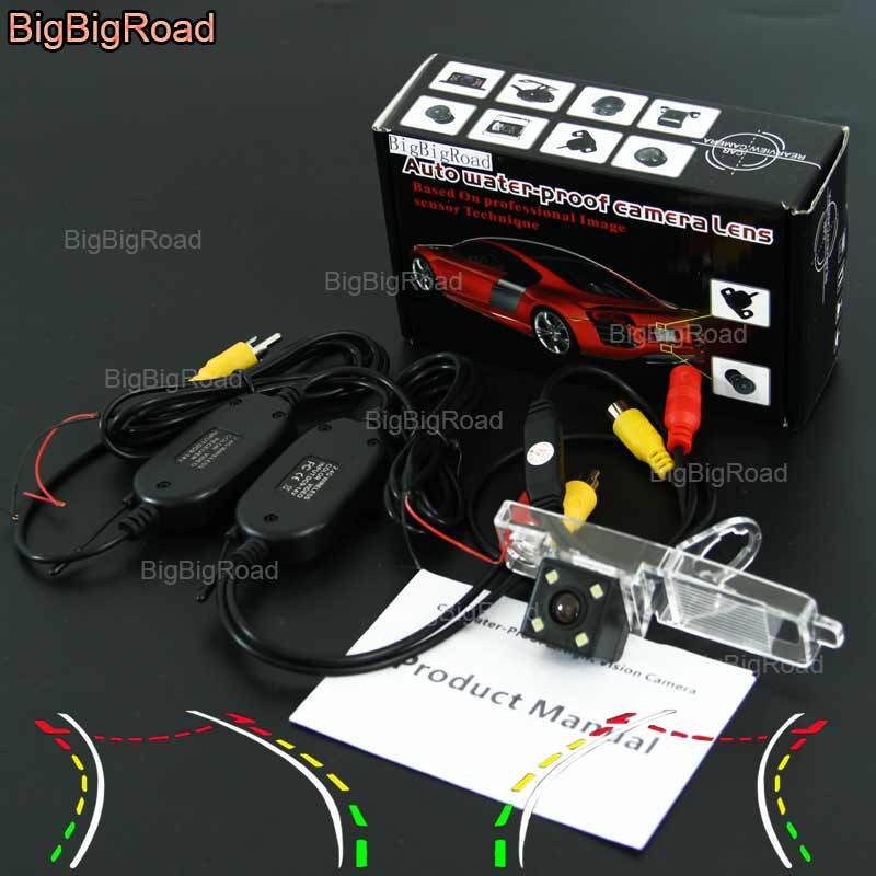 BigBigRoad-cámara de visión trasera de pista inteligente para coche, accesorio para Toyota Highlander 2009-2014 / Harrier / Lexus RX 300 RX300 1998 ~ 2003