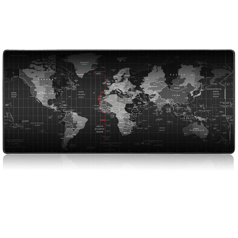Hot Selling Extra Large Mouse Pad Old World Map Gaming Mouse pad Anti-slip Natural Rubber Gaming Mouse Mat with Locking Edge