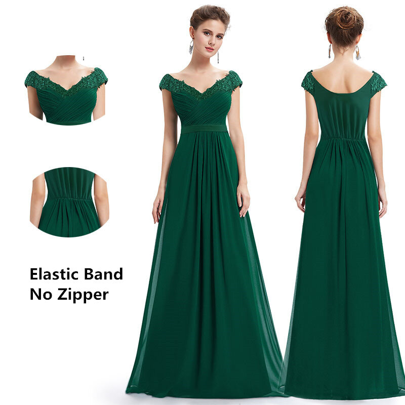 母花嫁のドレスプラスサイズの新エレガントな A ライン V ネックアップリケロングウェディングパーティードレス 2020 Vestido ノビアマンガ