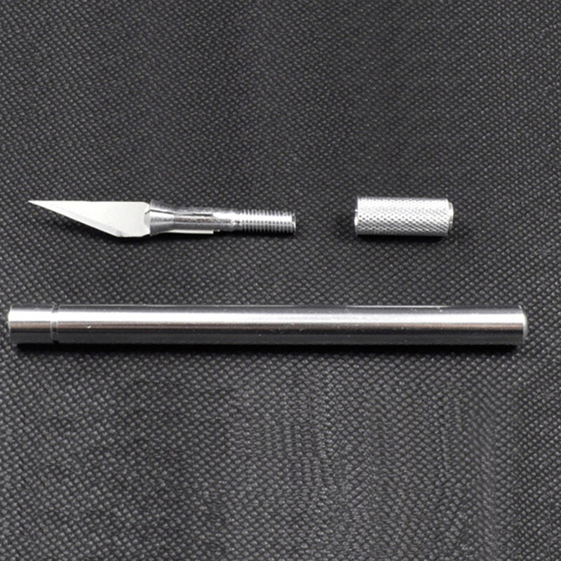 Ferramentas de lâmina fixa de faca de entalhar madeira, conjunto mini lâminas de entalhe, reparo pcb para carpintaria, artesanato com adesivo