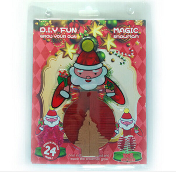 2019 165mm H 레드 신비로운 아버지 크리스마스 나무 매직 성장 종이 산타 클로스 트리 키트, 재미있는 과학 어린이 장난감