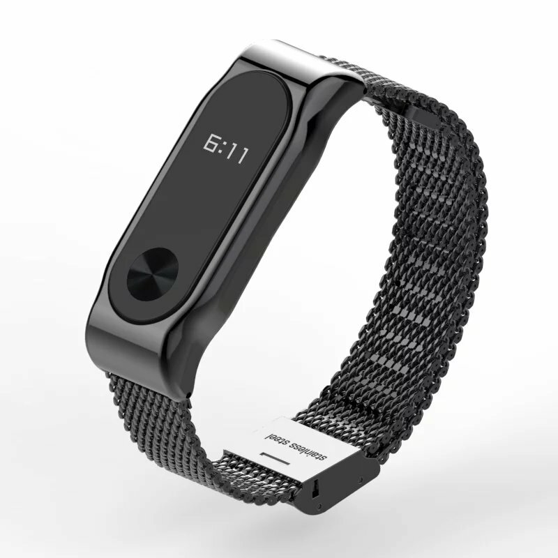 Original Mijobs Metal Strap For Xiaomi Mi Band 2 Strap Stainless Steel Bracelet Wristbands Replace Accessories For Mi Band 2