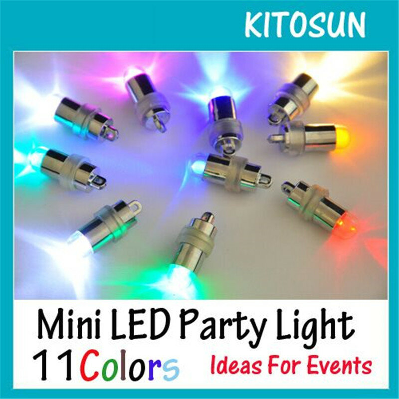 Lámpara LED impermeable para globos, miniluz de fiesta para decoración Floral de Halloween, linterna de papel, 10 unids/lote