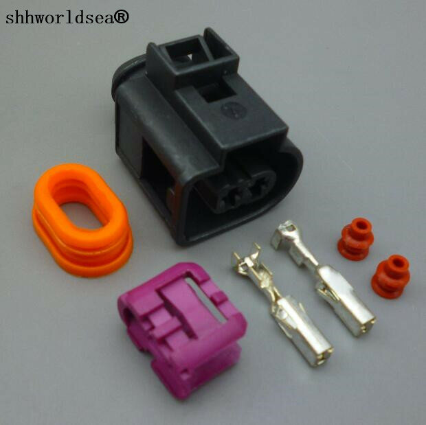 Shhworldsea-2-pin conector de fio elétrico para vw passat, golfe a3, a4, a6, buzina 4d0971992, 4d0, 971, 992, 1pcs, 3,5mm