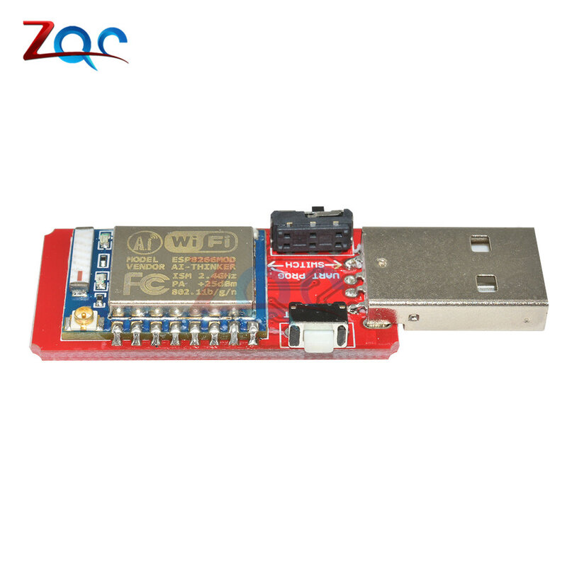ESP8266 ESP-07 bezprzewodowy moduł Wi-Fi USB na TTL CH340G karta rozszerzenia 2.4Ghz 3dBi IPEX antena dla Arduino