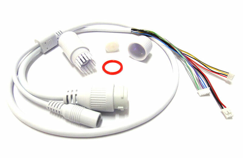 Câble POE LAN étanche pour caméra IP CCTV, module de carte avec connecteur résistant aux intempéries