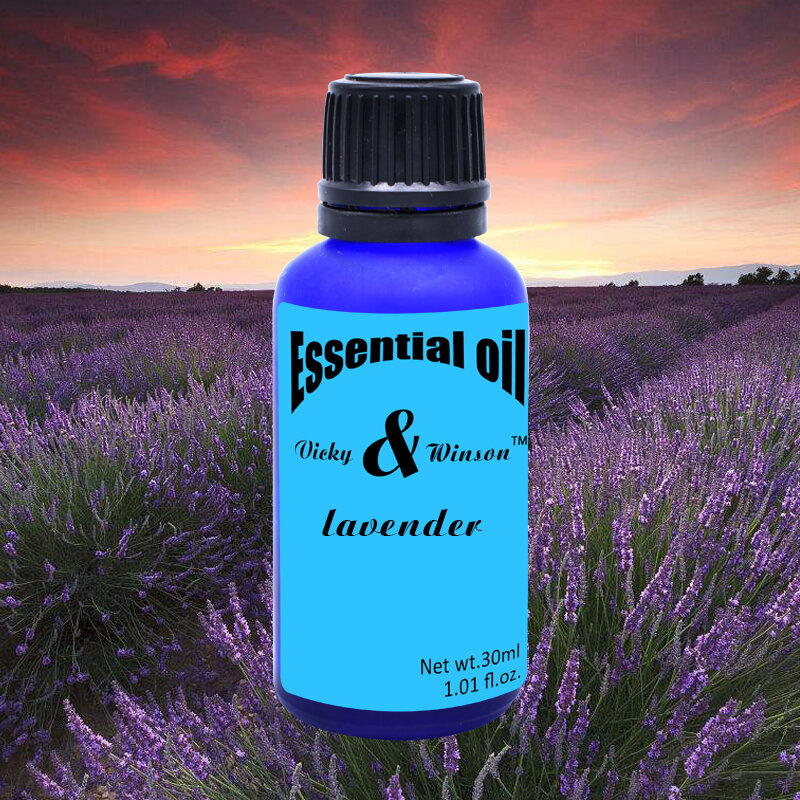 Vicky&winson Lavender aromatherapy essential oils 30ml Plant Extract Essential Oils Natural Aromatherapy Hair Face VWXX23