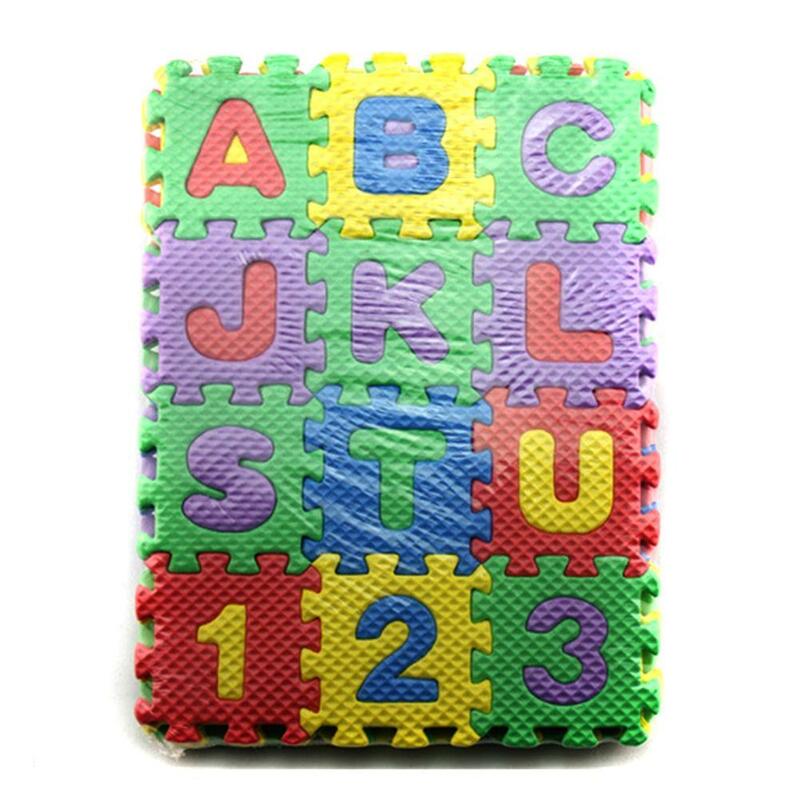 36 Pçs/set Número Engraçado Bonito Do Bebê Jogar Esteira do Enigma Da Espuma de EVA Bloqueio Telhas de Exercício Pad Crianças Infantil Moda infantil Brinquedo Engraçado