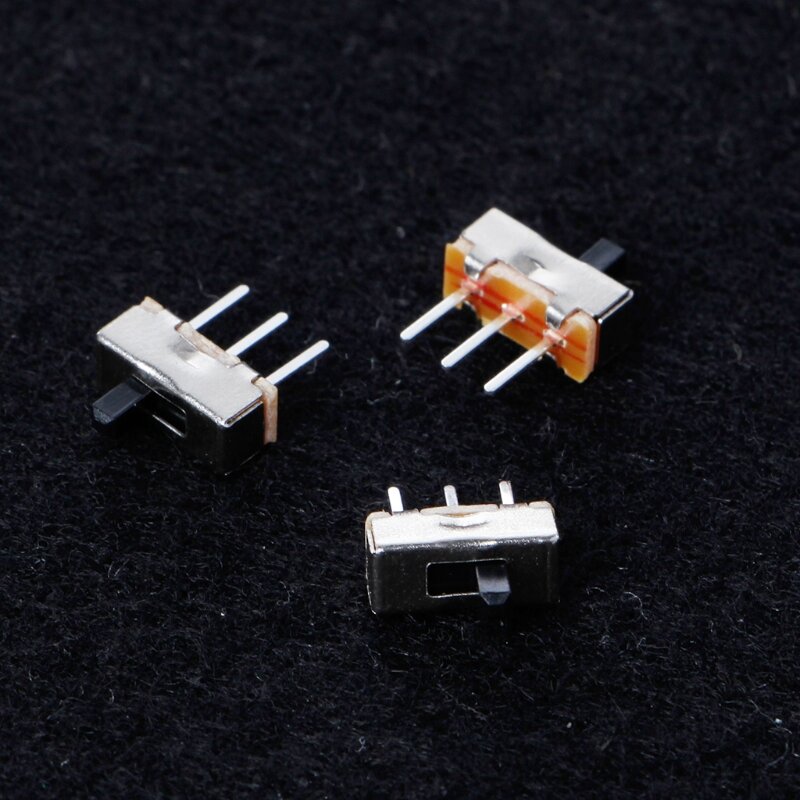 10 sztuk/zestaw 2 pozycja na/Off SPDT 1P2T 3 Pin panel pcb miniaturowy pionowy przełącznik suwakowy SS12D00G3