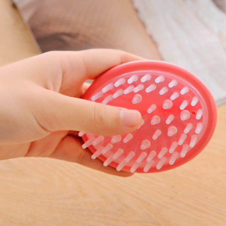 Scrub Shampoo Hair Brush To Clean The Scalp Head Massager Bath Wash And Dress Tool Stress Relax Health Therapy Care Body