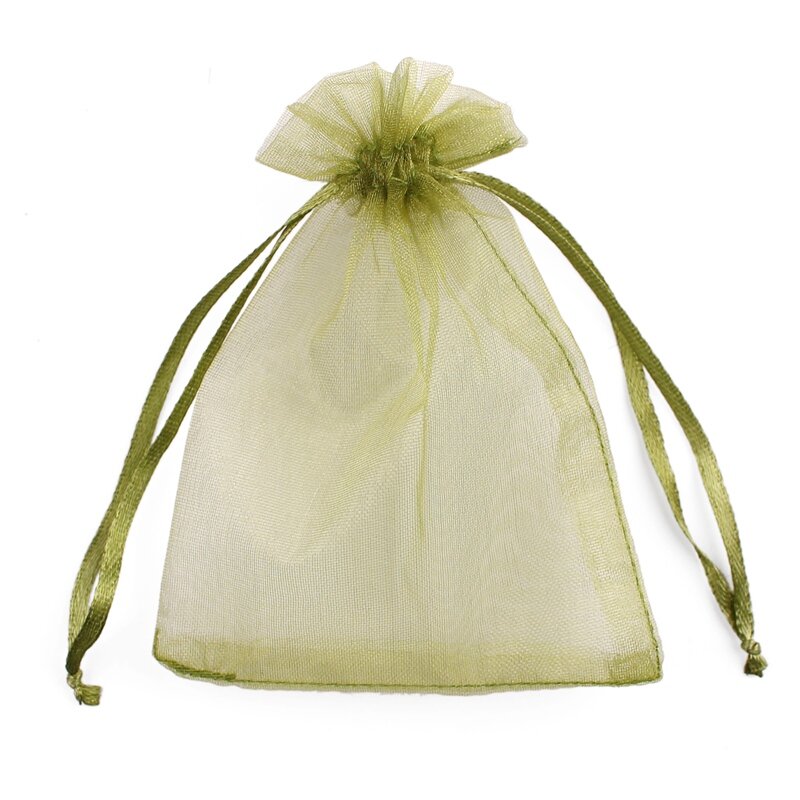 50 шт./лот 7x9 9x12 10x15 13x18 см сумки из органзы, сумка для ювелирных изделий, украшения для свадебвечерние, сумки на шнурке, подарочные мешочки, упаковка для ювелирных изделий