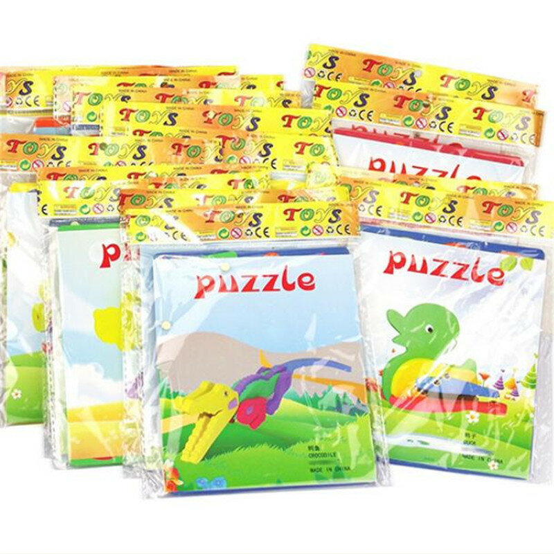 1 Stuks Nieuwe Puzzel Speelgoed Cartoon Stereo Dieren Handleiding Diy Assemblage Puzzel Speelgoed Onderwijs Voor Kinderen