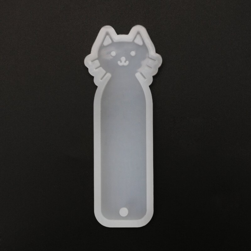シリコンモールド Diy ブックマークかわいいペット猫ミラー工芸品ジュエリーメイキングエポキシ樹脂ツールアクセサリー