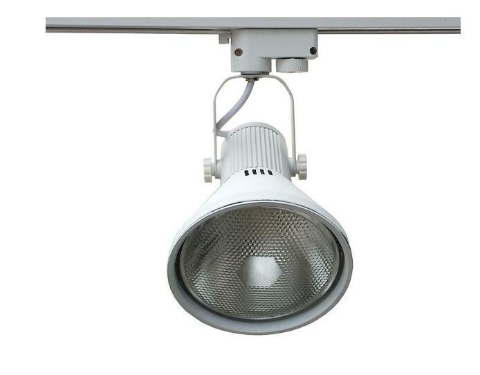 COB LED Track light as shopping mall/ clothing store lighting lamp white housing color 3 lines lamp housing without light bulb