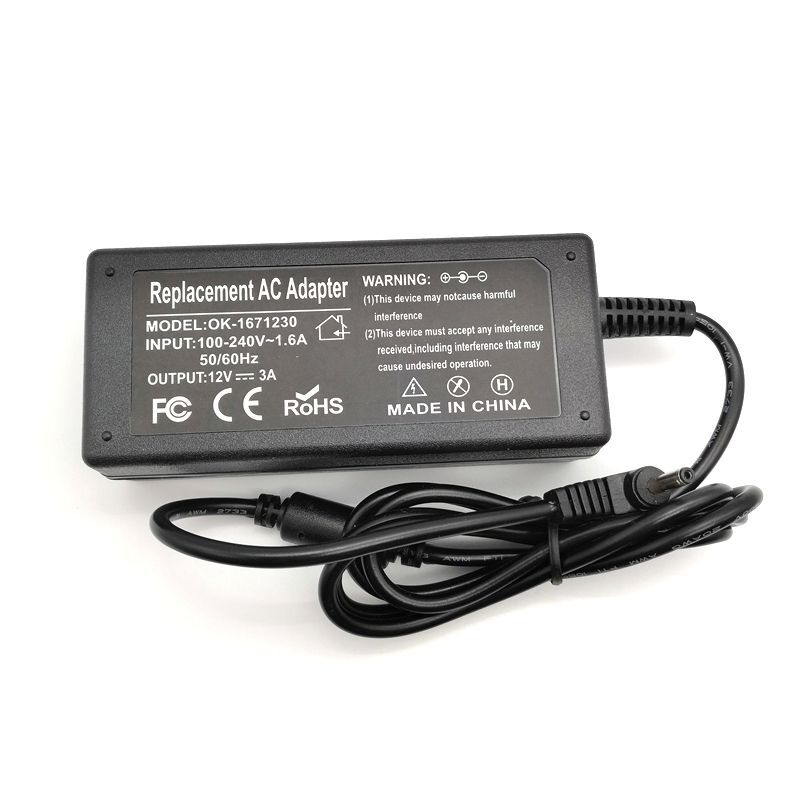 Laptop Charger Ac 100-240V Naar Dc 12V 3A 36W 3.5X1.35Mm/3.5*1.35Mm Voeding Adapter Vervanging Hoge Kwaliteit