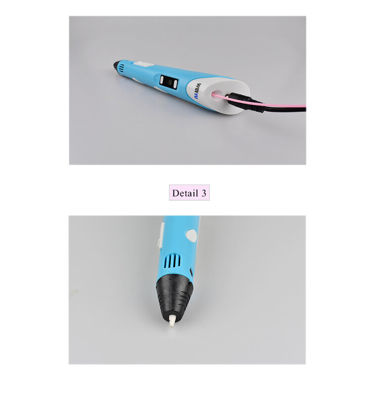 Weiyu 3D Printing Pen 5V Usb 3D Pen Potlood 3D Tekening Pen Pla/Abs Filament Voor Kid Kind onderwijs Hobby Speelgoed Verjaardagscadeautjes