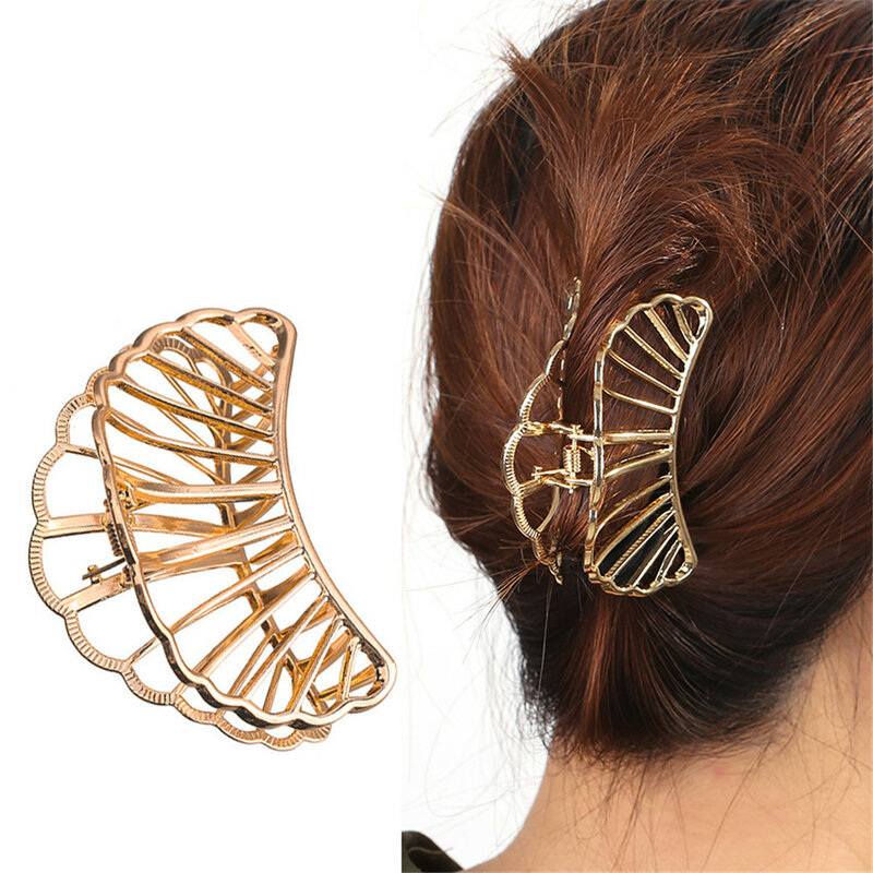 12 Styles Geometric Hair Claw For Women Girls Clamps Hair Crab Metal Gold Hair Clip Claw Accessories Hairpins Ornament 2022