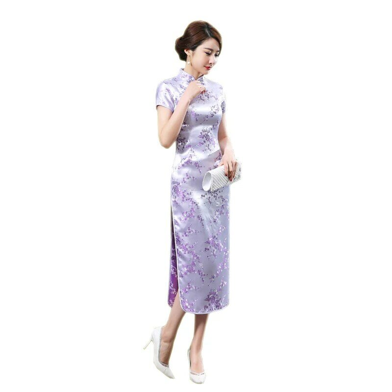 빈티지 중국 전통 드레스 여성 저렴하고 큰 사이즈 긴 슬림 Cheongsam Qipao 6XL 레드 신부 웨딩 드레스 공식적인 드레스