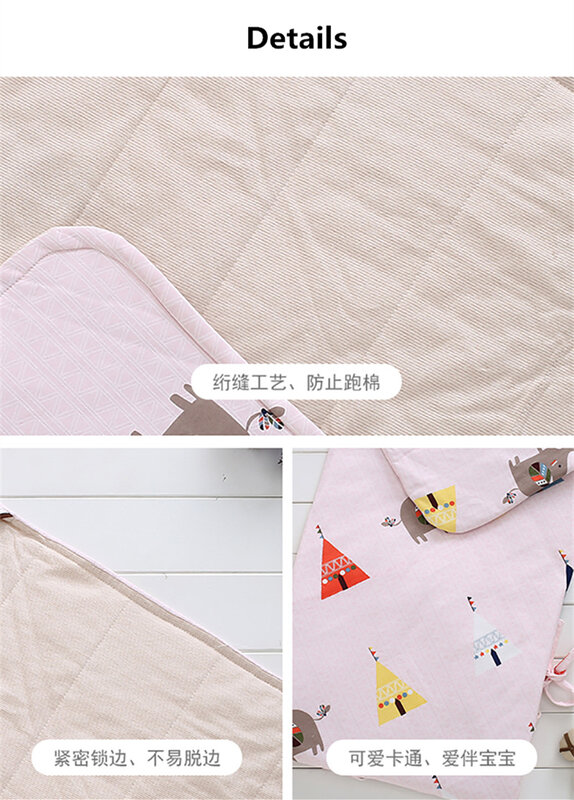 Autumn Newborn Baby Bedding Blanket Double Layer Colored Cotton Baby Swaddle Envelope Infant Wrap Stroller Cover Blanket 80*80cm