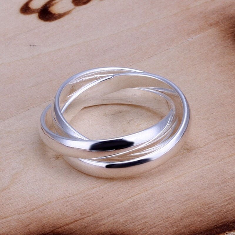 Gratis Verzending Voor Vrouwen Lady Wedding Mooie Charm Mode Vrouwen Zilveren Kleur Ringen Sieraden Leuke Gift Lover R167