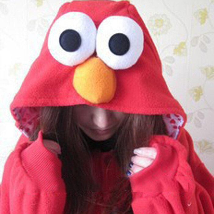 Disfraz de Elmo monstruo de las galletas, disfraz de Halloween, Mono para adultos, venta al por mayor, novedad