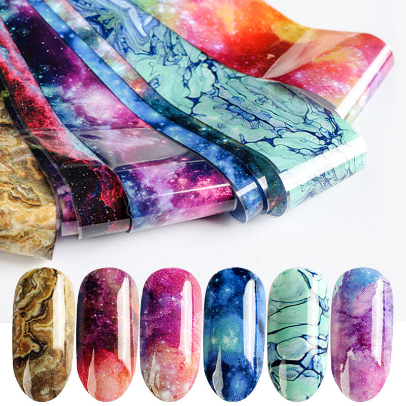 HNUIX 1pc Nail Art star transfer papier heißer verkauf Regenbogen sky Japanischen stil nagel folie aufkleber nagellack klebstoff aufkleber