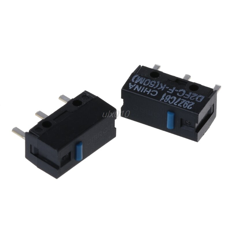 2 pçs D2FC-F-K (50m) azul dot mouse micro interruptor julho atacado & dropship