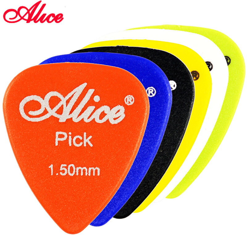 Alice-Non-Slip ABS Guitar Picks, Plectrum Gauge, 0.58mm, 0.71mm, 0.81mm, 0.96mm, 1.20mm, 1.50mm, cor aleatória, peças de guitarra, acessórios