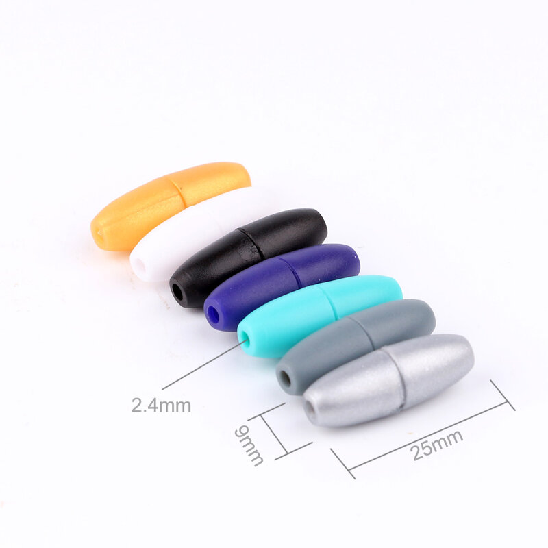 Tyry-pulseira para colar com fecho, clipes de plástico para diy, fecho para dentição de lagosta e silicone, 10 peças