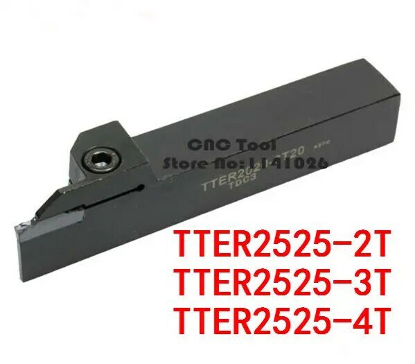 Herramientas de torneado de TTER2525-2T y TTER2525-3T, juego de varillas para insertos TDC2/TDC3/TDC4, torno, barra de perforación, TTERE2525-4T, 25mm, petiole CNC