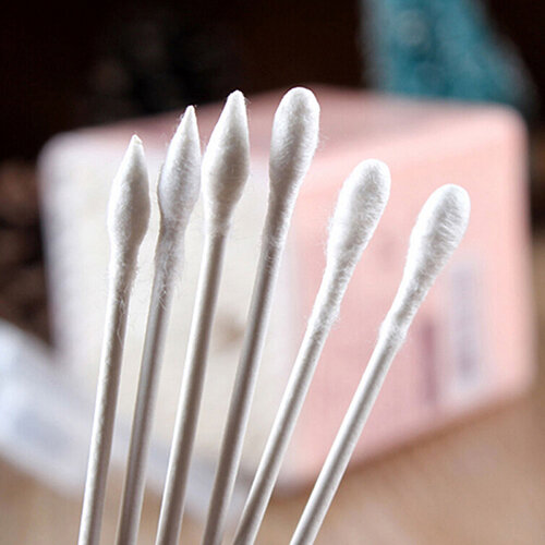200Pcs Pointed Handy Cotton Swabs Women Health Make Up Q Tip Cotton Wabs Cosmetic Swabs Ear Clean Tool Earphone Cleaning