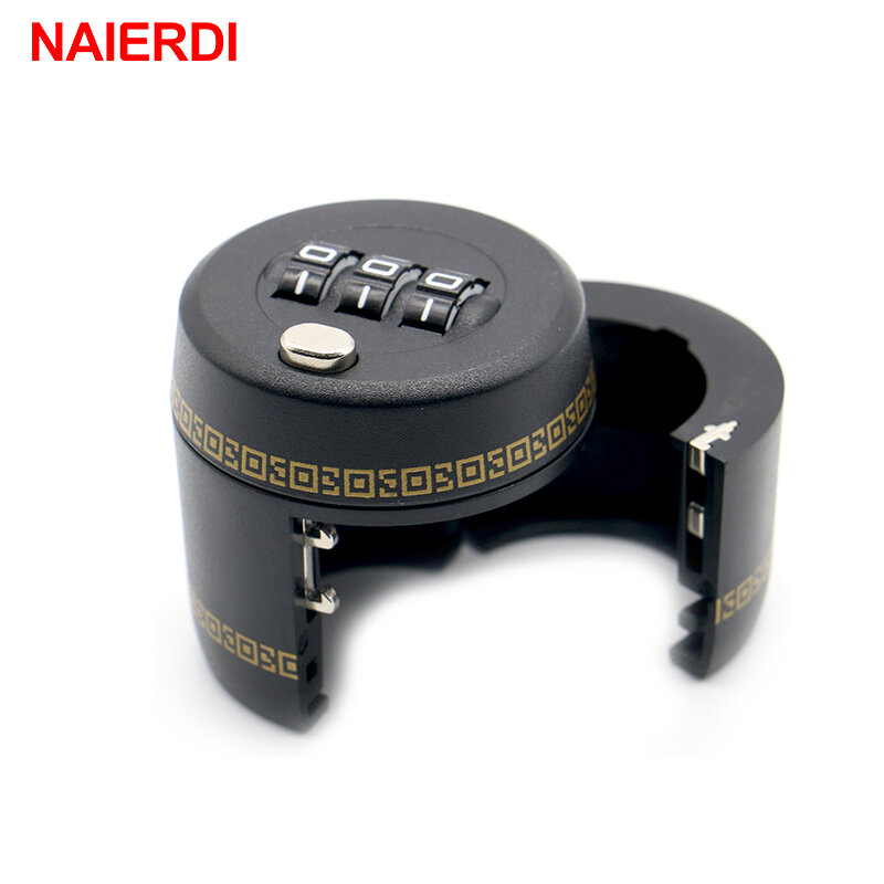 NAIERDI-플라스틱 병 암호 잠금 콤비네이션 잠금, 와인 스토퍼 진공 플러그 장치, 가구 하드웨어 보존