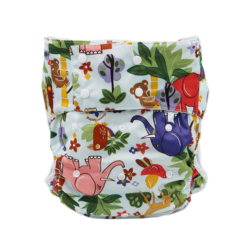 3PCS New style waterproof diaper wash diapers denim printed cloth diapers Free size Adult Diapers biggest waist 130cm SE5