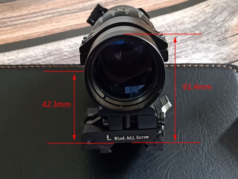 Tactical red dot sight scope 3x Magnifier Compact Sight with Flip UP Mount Side picatinny Airsoft Rifle gun rail mount Hunting