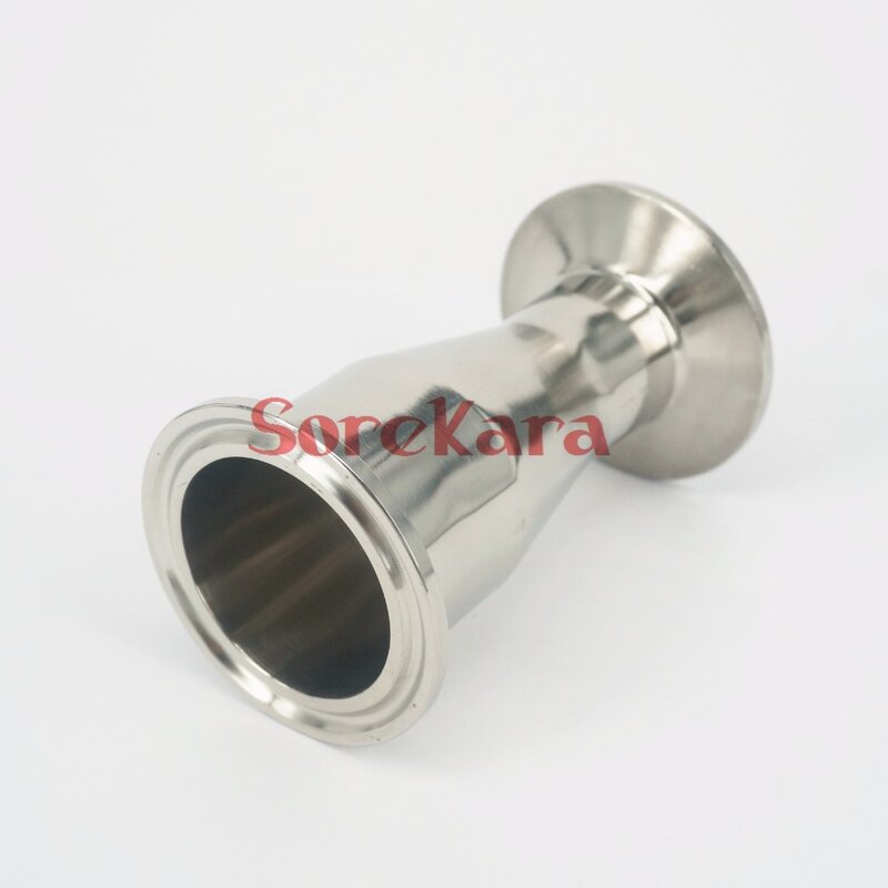 Fit Tube O.D Reduce 45mm-38mm Tri Clamp 2"-1.5" 304 Stainless Steel Sanitary Ferrule Concentric Pipe Fitting Reducer 