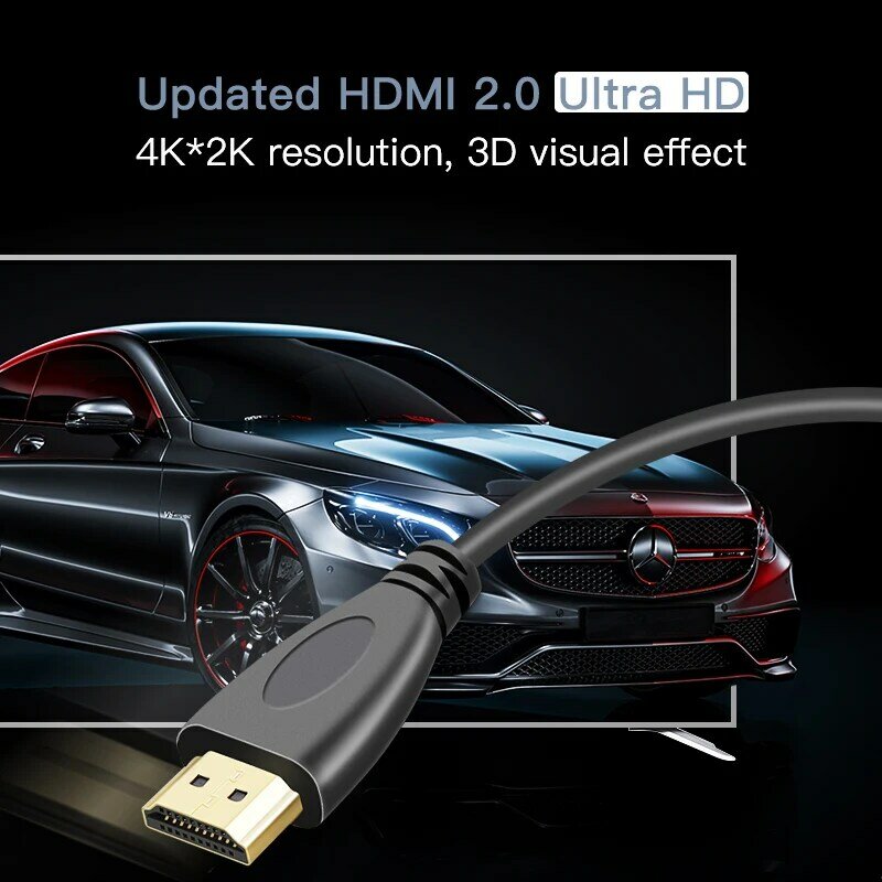 Lungfish عالية السرعة HDMI كابل 0.3 m 1 m 1.5 m 2 m 3 m 5 m 7.5 m 10 m 15 m فيديو كابلات 1.4 1080 P 3D الذهب مطلي كابل ل HDTV XBOX PS3