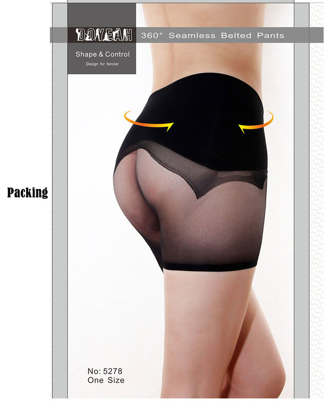 5D Free Cut Unisex For Men And Women Seamless Boxer Shorts Sexy Sheer Panties Silky Buttock Comfort Corset Band DOYEAH 5278