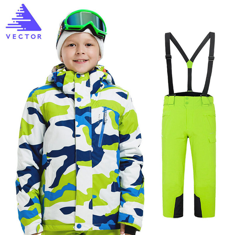 Детские зимние лыжные комплекты, новый детский зимний костюм, пальто, лыжный костюм для девочек, лыжный костюм для мальчиков, одежда для сно...